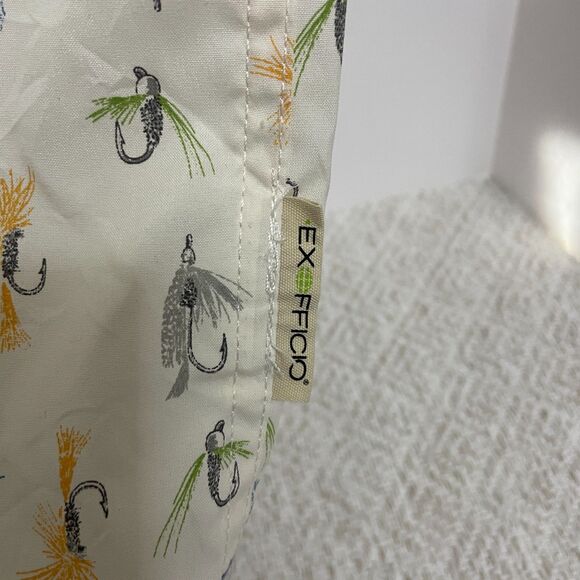 Exofficio Mens M Short Sleeve Button Down Vellum Fly UPF 50 Shirt NWT - Picture 6 of 8